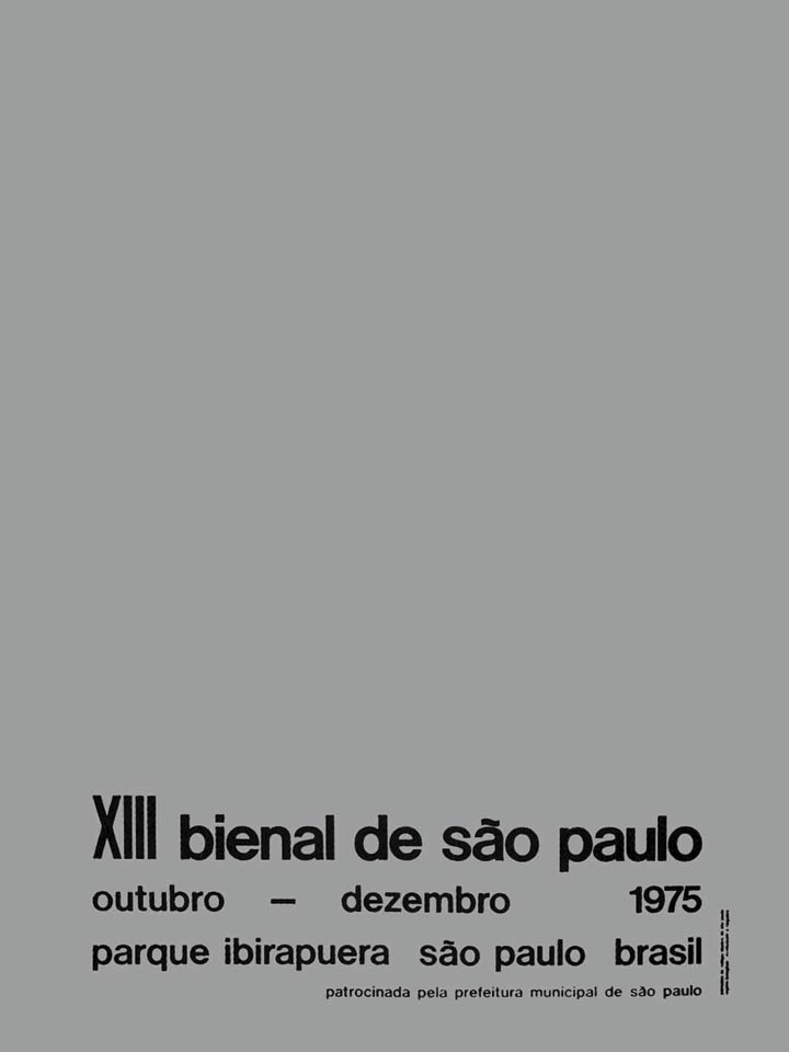 13ª Bienal de São Paulo (1975) - Catálogo by Bienal São Paulo - Issuu